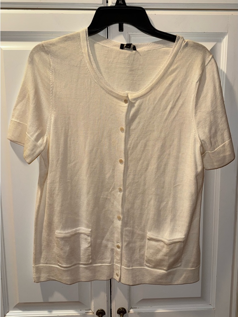 NWTs Talbots Short Sleeve Cardigan Sweater With Pockets Size Medium